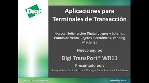 Soluciones M2M para Terminales Remotas: ATM, POS, Juegos/Lotería, Kioscos